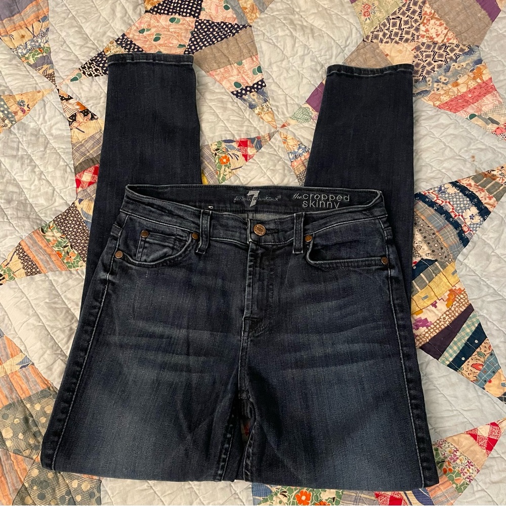 7 For All Mankind the cropped skinny size 26